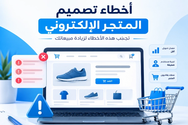 أخطاء تصميم المتجر الإلكتروني